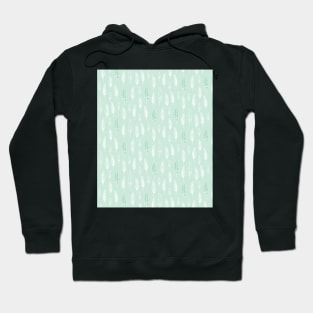 Green Feathers Hoodie